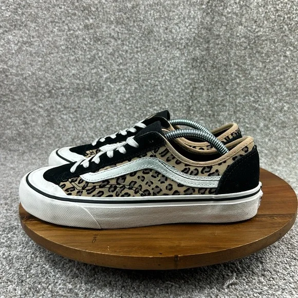 Vans Leopard Print Low Top Sneakers - Black & Tan s-l400.jpg main image 2